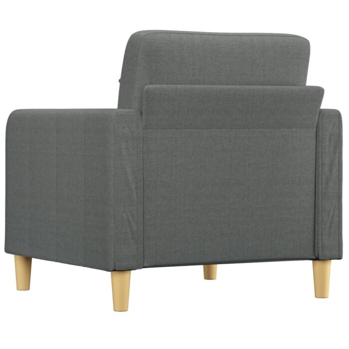 Fauteuil Gris foncé 60 cm Tissu – Image 3