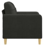 Fauteuil Noir 60 cm Tissu – Image 2