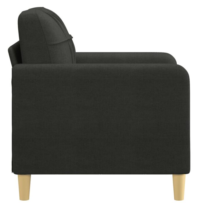 Fauteuil Noir 60 cm Tissu – Image 2