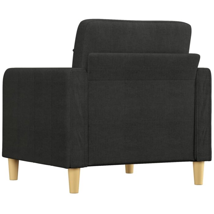 Fauteuil Noir 60 cm Tissu – Image 3