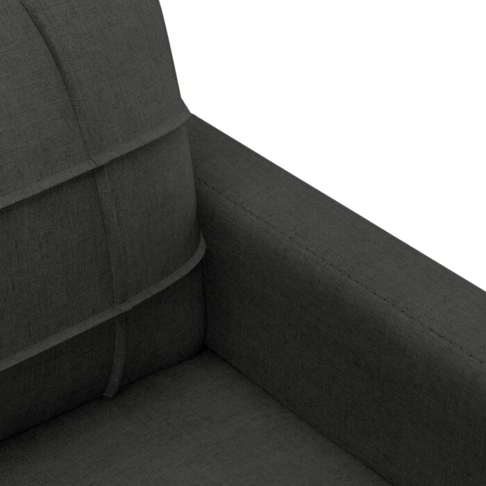 Fauteuil Noir 60 cm Tissu – Image 4