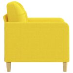 Fauteuil Jaune clair 60 cm Tissu – Image 2