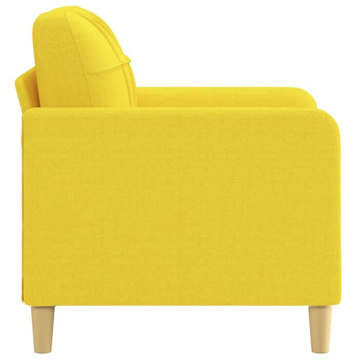 Fauteuil Jaune clair 60 cm Tissu – Image 2