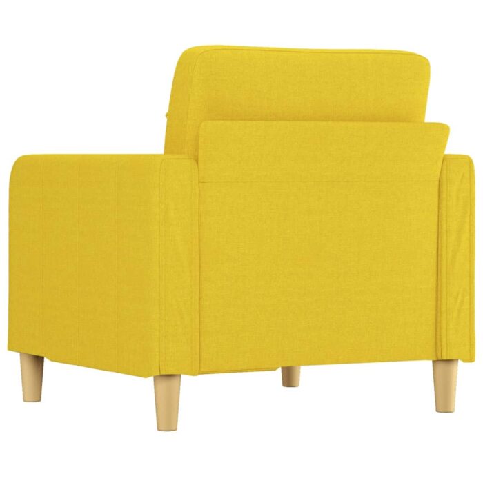 Fauteuil Jaune clair 60 cm Tissu – Image 3