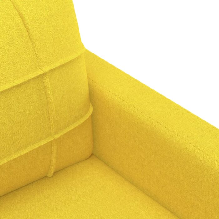 Fauteuil Jaune clair 60 cm Tissu – Image 4