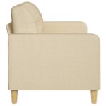 Canapé à 3 places Crème 180 cm Tissu – Image 2