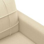 Canapé à 3 places Crème 180 cm Tissu – Image 4