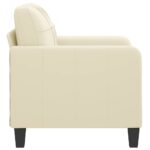 Fauteuil Crème 60 cm Similicuir – Image 2