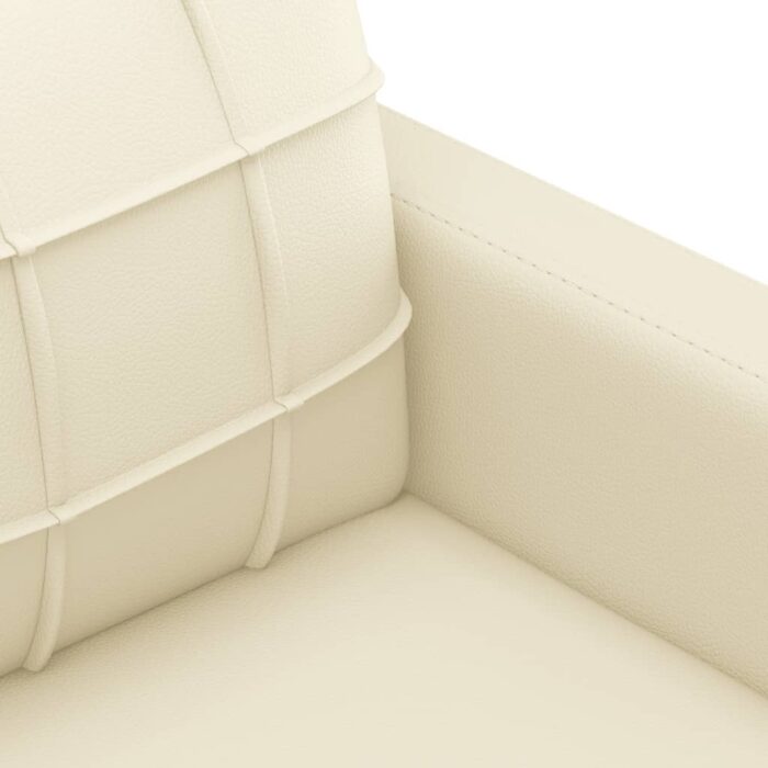 Fauteuil Crème 60 cm Similicuir – Image 4
