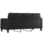 Canapé à 3 places Noir 180 cm Similicuir – Image 3