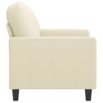 Fauteuil Crème 60 cm Similicuir – Image 2