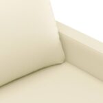 Fauteuil Crème 60 cm Similicuir – Image 4