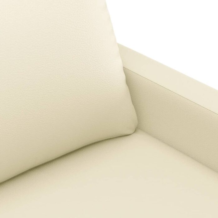 Fauteuil Crème 60 cm Similicuir – Image 4
