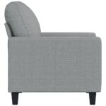 Fauteuil Gris clair 60 cm Tissu – Image 2
