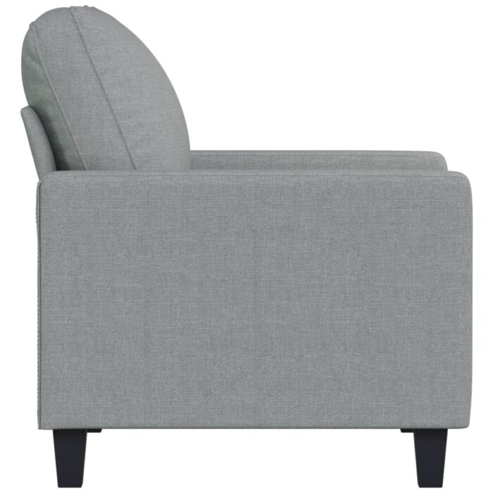 Fauteuil Gris clair 60 cm Tissu – Image 2