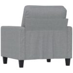 Fauteuil Gris clair 60 cm Tissu – Image 3