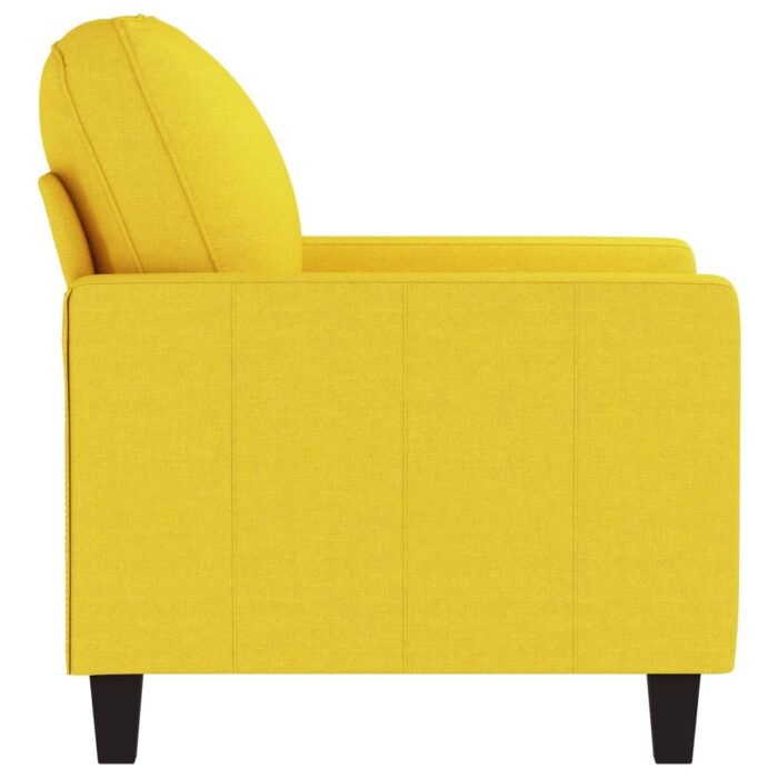 Fauteuil Jaune clair 60 cm Tissu – Image 2