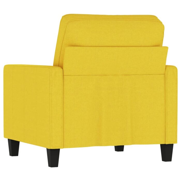 Fauteuil Jaune clair 60 cm Tissu – Image 3
