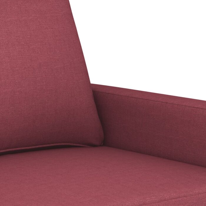 Fauteuil Rouge bordeaux 60 cm Tissu – Image 4