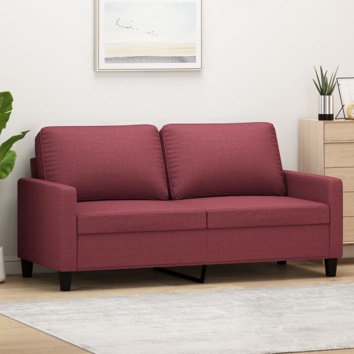 VXL8721012138957_m_en_hd_1.jpg Canapé à 2 places Rouge bordeaux 140 cm Tissu – Image 1