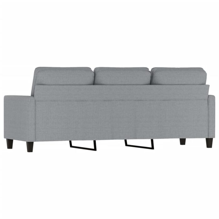 Canapé à 3 places Gris clair 180 cm Tissu – Image 3