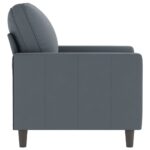 Fauteuil Gris foncé 60 cm Velours – Image 2
