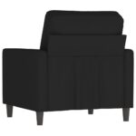 Fauteuil Noir 60 cm Velours – Image 3