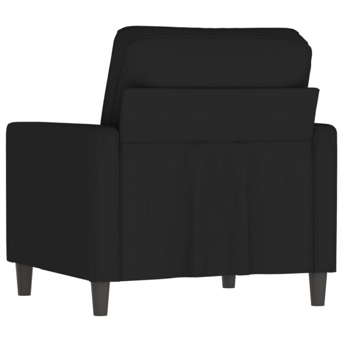 Fauteuil Noir 60 cm Velours – Image 3