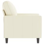 Fauteuil Crème 60 cm Velours – Image 2