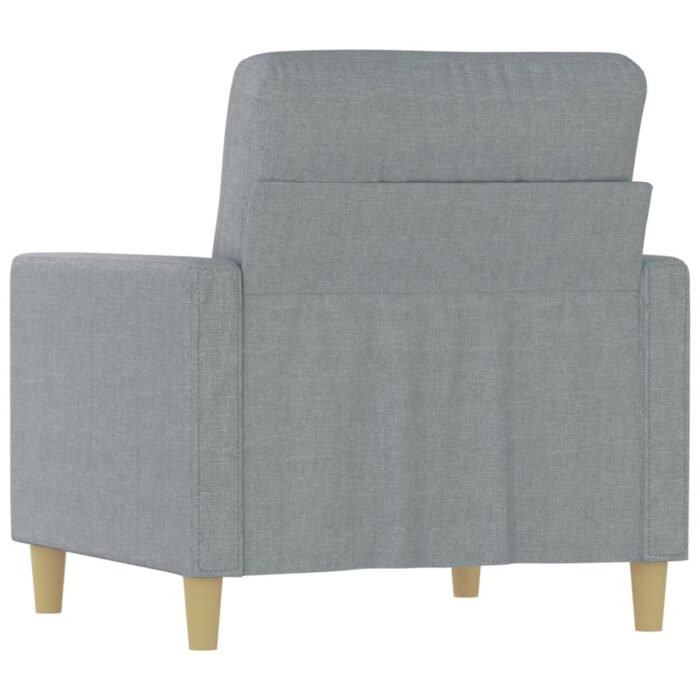 Fauteuil Gris clair 60 cm Tissu – Image 3