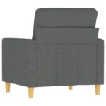 Fauteuil Gris foncé 60 cm Tissu – Image 3