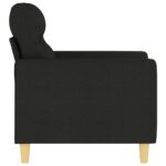 Fauteuil Noir 60 cm Tissu – Image 2