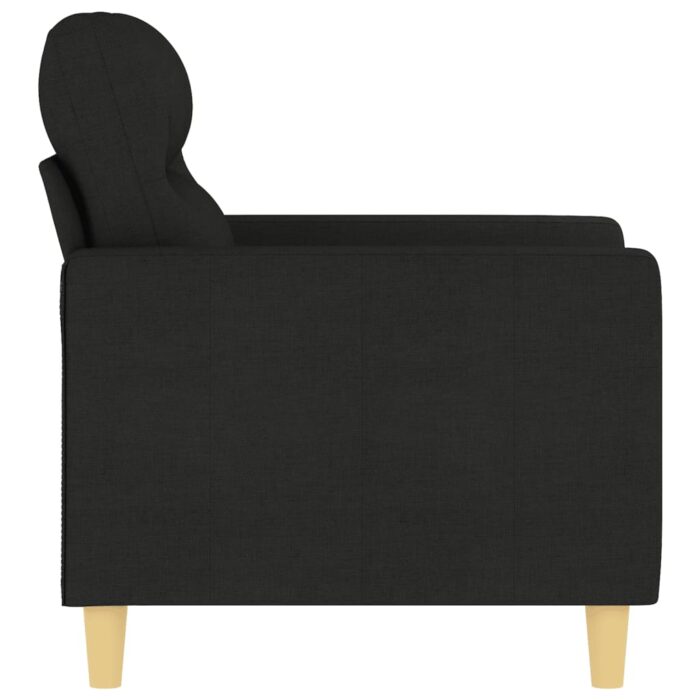 Fauteuil Noir 60 cm Tissu – Image 2