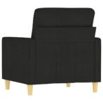 Fauteuil Noir 60 cm Tissu – Image 3