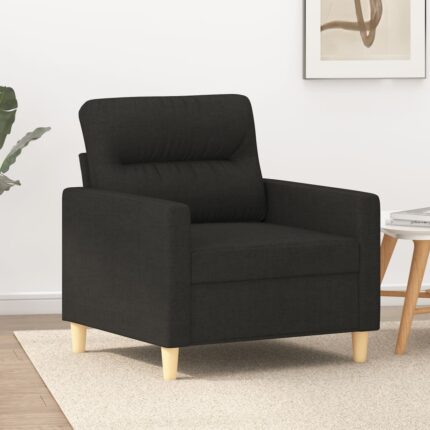 Fauteuil Noir 60 cm Tissu