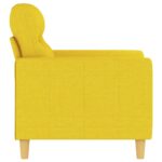 Fauteuil Jaune clair 60 cm Tissu – Image 2