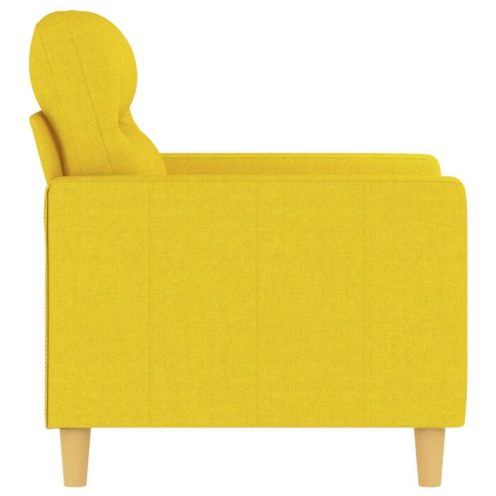 Fauteuil Jaune clair 60 cm Tissu – Image 2