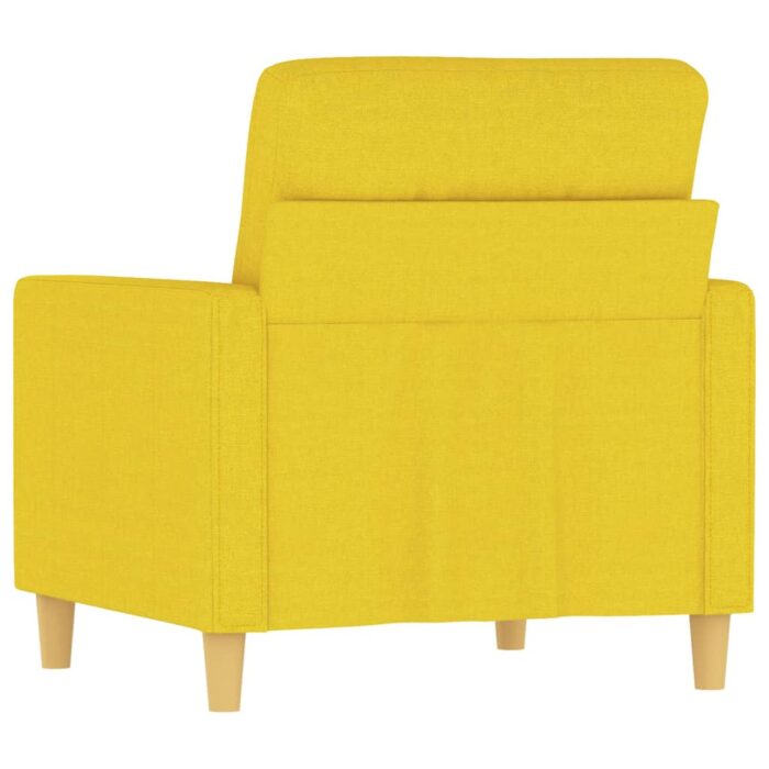 Fauteuil Jaune clair 60 cm Tissu – Image 3
