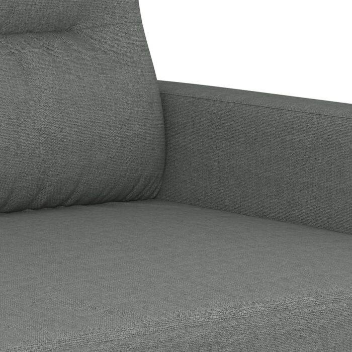 Canapé à 2 places Gris foncé 120 cm Tissu – Image 4