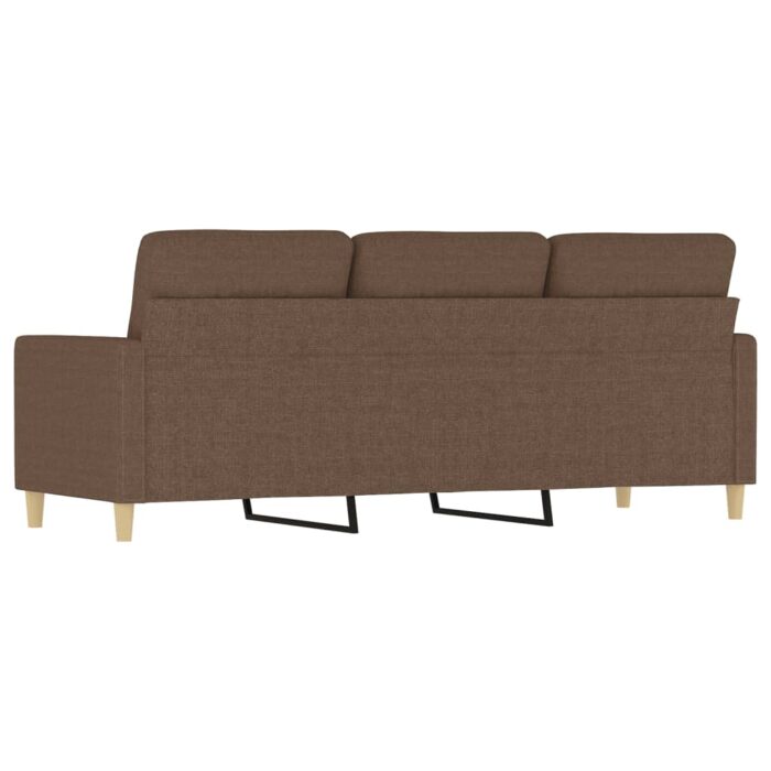 Canapé à 3 places Marron 180 cm Tissu – Image 3
