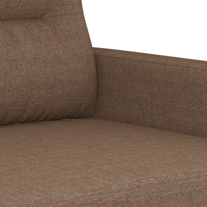 Canapé à 3 places Marron 180 cm Tissu – Image 4