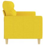 Canapé à 3 places Jaune clair 180 cm Tissu – Image 2