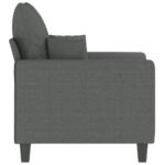 Fauteuil Gris foncé 60 cm Tissu – Image 2