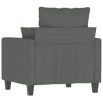 Fauteuil Gris foncé 60 cm Tissu – Image 3