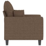 Fauteuil Marron 60 cm Tissu – Image 2
