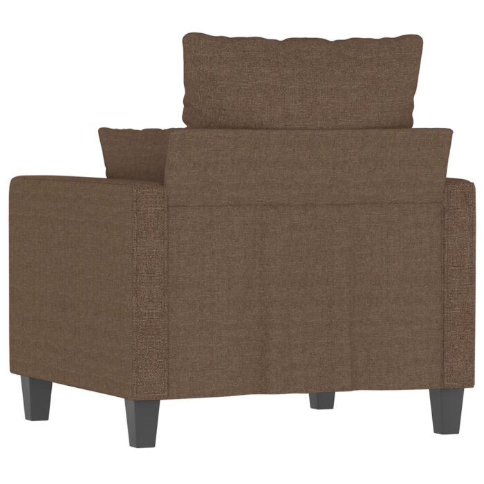 Fauteuil Marron 60 cm Tissu – Image 3