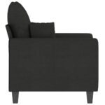 Fauteuil Noir 60 cm Tissu – Image 2