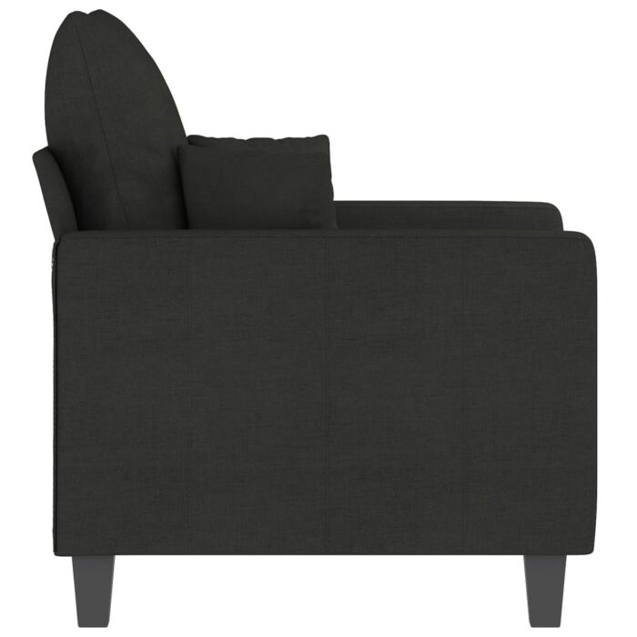 Fauteuil Noir 60 cm Tissu – Image 2