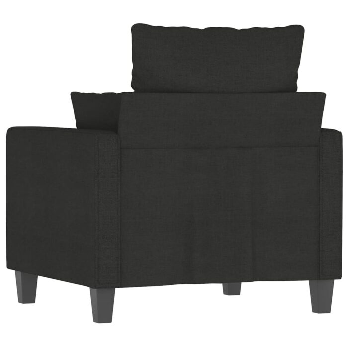 Fauteuil Noir 60 cm Tissu – Image 3