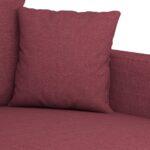 Fauteuil Rouge bordeaux 60 cm Tissu – Image 4